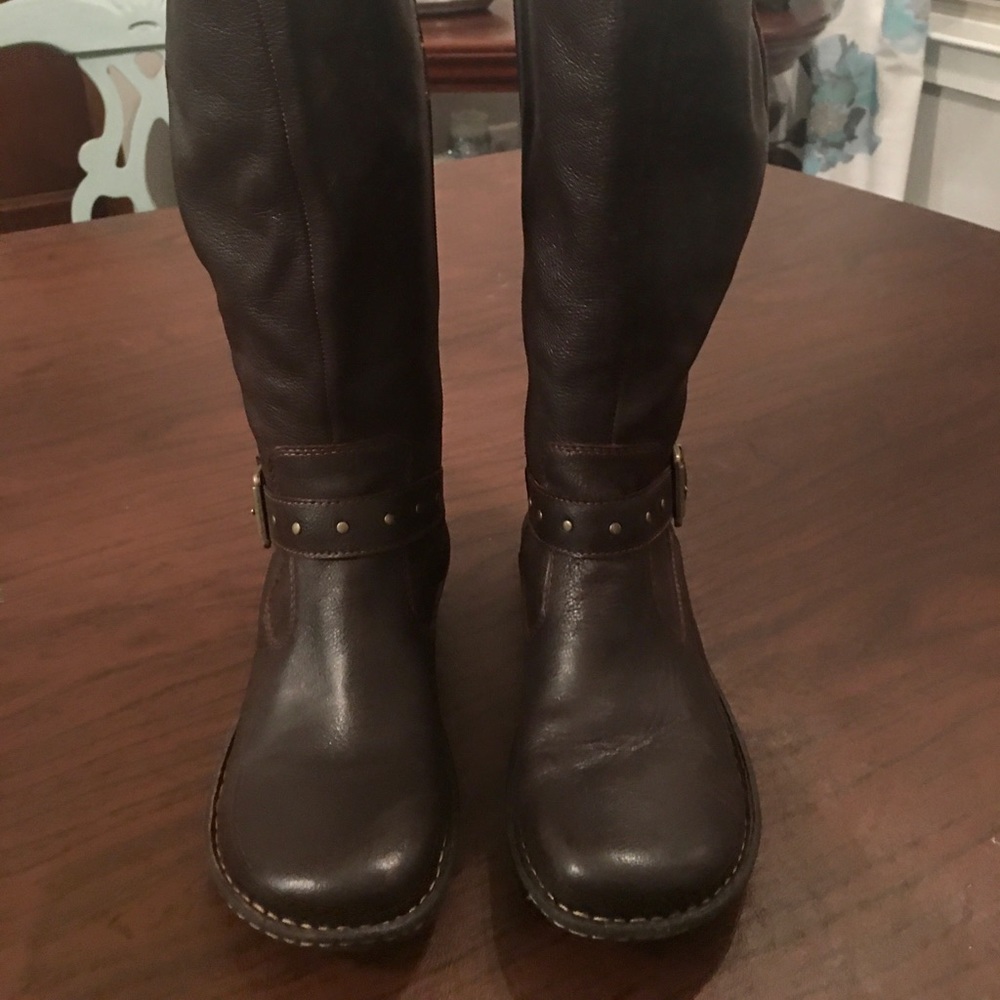 b.o.c. by Born Leather Wide Calf Riding Boots
